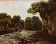 Gustave Courbet The Weir at the Mill USA oil painting artist